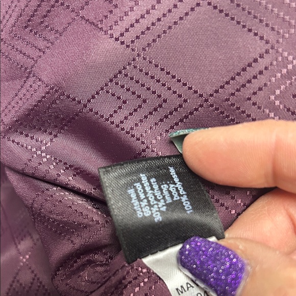 The Limited Plaid Cape Jacket - Purple and Pink - Picture 7 of 7